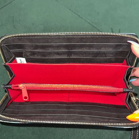 Dooney & Bourke Blue Disney Zip Wallet - Picture 6 of 6